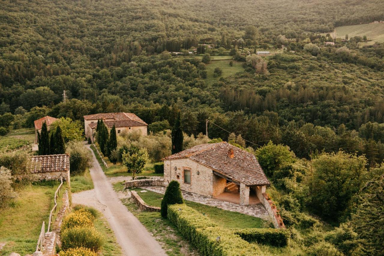 基安蒂盖奥勒 Castello Di Meleto旅馆 外观 照片